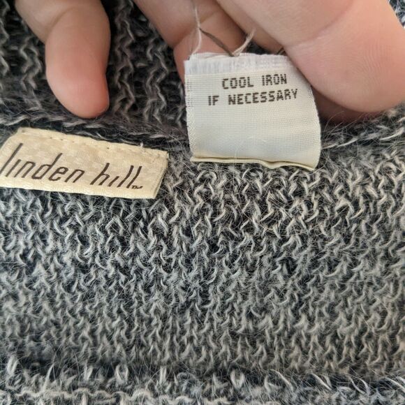 Pullover Sweater Mohair Chunky Minimalist Contemporary Neutral Capsule Gray L - Picture 8 of 8